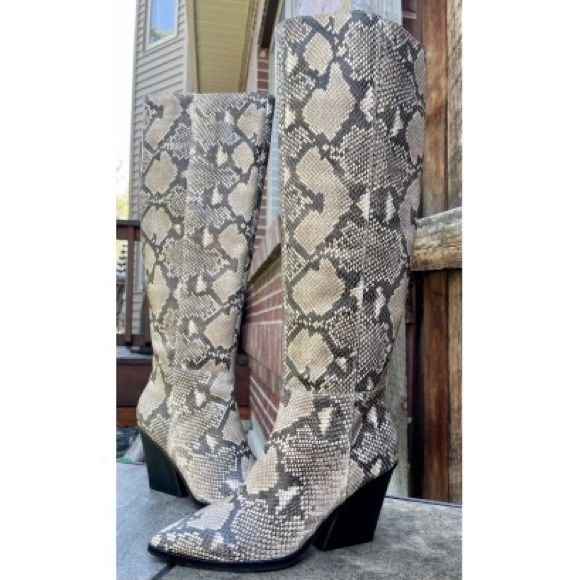 Dolce Vita Shoes - DOLCE VITA ISOBEL Snake Print Knee High Boots